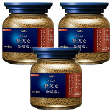 AGF 微奢華咖啡店 華麗醇厚咖啡, 80g, 3罐