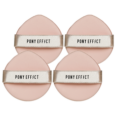 PONY EFFECT 多功能氣墊粉撲 Set 2個, 粉色, 4個