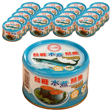 台糖 水煮鯖魚, 保證無食品添加物, 不添加防腐劑, 雙潔淨標章, 220g, 18罐