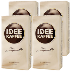 IDEE KAFFEE 低刺激性咖啡粉，250g，特殊蒸氣工法，保留咖啡風味，經典歐洲風味，香濃滑順，德國產，中焙, 4包
