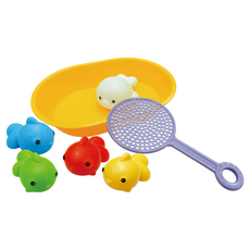 Toyroyal 樂雅 快樂撈魚組, 兒童撈魚玩具, 安全無毒材質, 培養手眼協調, 1組, Multicolor