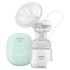 PHILIPS AVENT 新安怡 親乳感輕巧型 單邊電動吸乳器, 迷你機身 花瓣按摩墊 按摩吸乳雙韻律 智能記憶, SCF323, 1組
