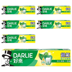 DARLIE 好來 超氟強化琺瑯質牙膏, 天然薄荷精華, 持久清新口氣, 250g, 6條