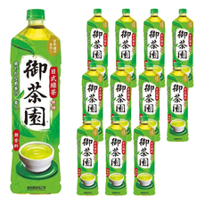 御茶園 特撰日式綠茶 無糖, 1.25L, 12瓶