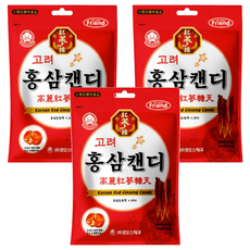 mAmmos 高麗紅蔘糖, 韓國代表紅蔘糖果, 紅蔘香氣濃郁, 口感清新, 80g, 3袋
