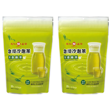 天仁茗茶 急沏冷泡茉香綠茶, 20入/20 Bags, 100%天然輕鬆冷泡, 2g, 20包, 2袋