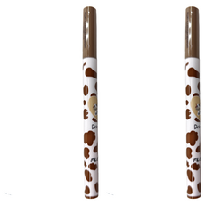 FLORTTE 花洛莉亞 哇塞好細眼線液筆 0.55ml 冷茶棕, 2支