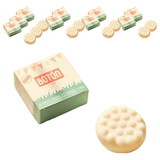 Boton 兒童肥皂，植物性成分，滋潤溫和肥皂，安心無香, 100g, 10個