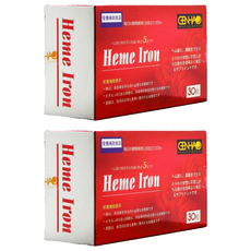 菁禾GENHAO 血紅素鐵軟膠囊 30粒 - 日本製造，女性設計，補充鐵質, 30顆, 2盒