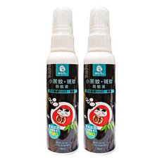 DAWOKO 木酢達人 小黑蚊 斑蚊專用防蚊液, 不含DEET 60ml, 60g, 2瓶