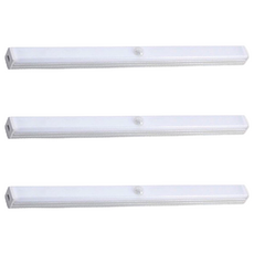 長型磁吸感應燈 30cm USB充電, 白光款, 3個