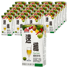 RICO 紅牌 速纖 纖維飲料 Set, 含膳食纖維 促進腸道蠕動, 160ml, 24入