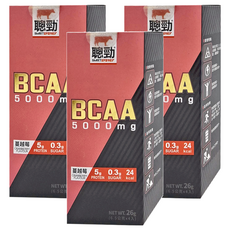 RED COW 紅牛 聰勁即溶BCAA 5000mg 蔓越莓口味, 26g, 3盒