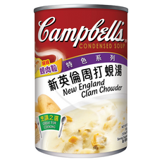 Campbell's 金寶湯 新英倫蛤蠣濃湯，美式原裝進口，味道鮮甜，搭配純濃奶油，香純濃稠, 300g, 1罐