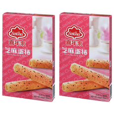 喜年來 芝麻蛋捲, 濃郁蛋香 酥脆口感 小容量盒裝, 64g, 2盒