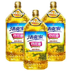 統一 清爽家芥花油 2000ml, 非基因改造原料, 2L, 3瓶