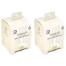 Simba 小獅王辛巴 蘊蜜寬口奶瓶防漏學習吸管組 6個月以上, 單一顏色, 2組