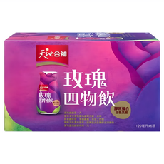 天地合補 膠原蛋白玫瑰四物飲，添加玫瑰果，120毫升 x 6瓶, 720ml, 1盒