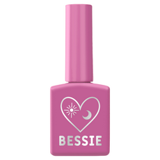 BESSIE Hello Kitch系列 美甲凝膠, 質感光澤美甲，可愛風格瓶身, P17 亮粉紅, 11ml, 1瓶