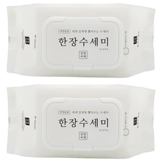 Salrimbichaek 抽取式一次性清潔巾，40抽, 白色, 40張, 2包