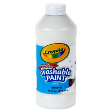 Crayola 繪兒樂 可水洗兒童顏料 白色, 16oz