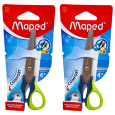 Maped 小學生舒適握剪刀 右手 2入組 顏色隨機 兒童安全剪刀, 2個