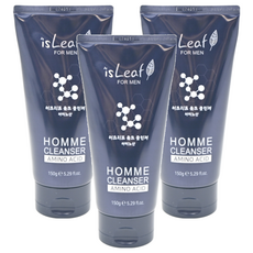 isLeaf 男士激淨潔面乳胺基酸, 150g, 3條