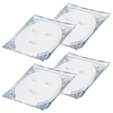 VITAHALO DIY面膜, 50片 白色 1包, 100%純棉, 4包