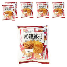 福義軒 湘辣蘇打餅, 香辣酥脆, 獨立小包裝, 306g, 6袋