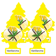 Little Trees 小樹香片 香草冰淇淋，時尚可愛設計，適用於車內、家庭和辦公室，香味持久自然, 7g, 4片