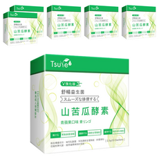 Tsuie 日濢 舒暢益生菌山苦瓜酵素 強化版, 花蓮4號山苦瓜, 酵素幫助調整體質，排便順暢，告別卡卡人生, 37.5g, 6盒