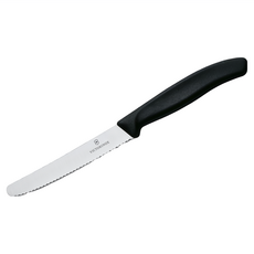 VICTORINOX 瑞士維氏 鋸刀，多功能經典蕃茄刀, 黑色, 1支