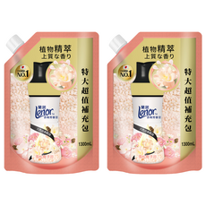 Lenor 蘭諾 衣物芳香豆 雪松梔子花 特大補充包, 2包, 1.3L