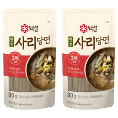 CJ BEKSUL 白雪 韓式冬粉 80g 2包入組 Q彈滑順 口感豐富 快速料理, 2包
