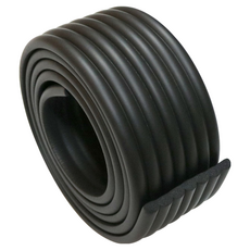 aguard W型防撞泡棉 80x8mm 2公尺, 8mm x 80mm x 2m, 黑色, 1捲