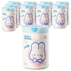 抽繩垃圾袋，手提(收口)萌趣垃圾袋，45cm*45cm，一捲50入, 10捲