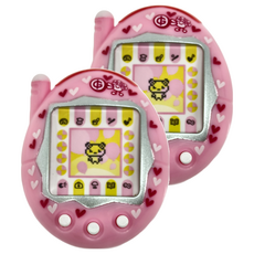 BANDAI CreerBeaute Tamagocti 唇頰膏 - 水蜜桃粉色電子寵物造型, 水蜜桃粉紅色, 2個