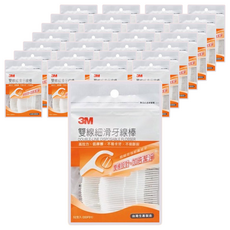 3M 雙線細滑牙線棒 散裝量販包, 32支, 48包