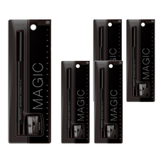 Solone MAGIC 持久防水眼線筆，經典熱銷極絲滑, #01黑色Black, 5支