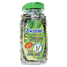 A star 多效螺旋五星棒超大桶裝, 360度旋轉清潔, 深度清潔，超Q彈材質可增加咀嚼次數, 1.9kg, 1桶