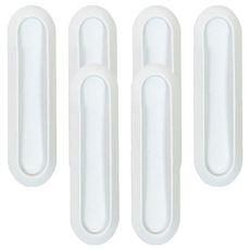 aguard 安全玻璃門窗把手 白色 34x110 毫米 Set 2入組, 534429, 3組