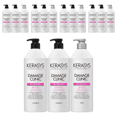 KERASYS 可瑞絲 植萃系抗損洗潤組 洗髮精 750ml*2 + 潤髮乳 750ml*1, 重度損傷髮用, 5組