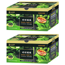 時時纖纖 野菜青汁 高纖 Plus+ Set 14條, 天天有好菜，時時保護纖, 2盒, 42g