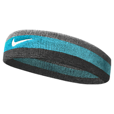 NIKE 耐吉 SWOOSH 頭帶, 灰色 + 綠色 + 黑色, 1個