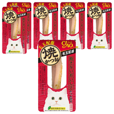 INABA CIAO 啾嚕 鰹魚燒魚柳條, 綠茶消臭配方, 新鮮土佐清水直送, 鰹魚風味, 6條
