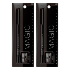 Solone MAGIC 持久防水眼線筆，經典熱銷極絲滑, 01 黑色Black, 2支