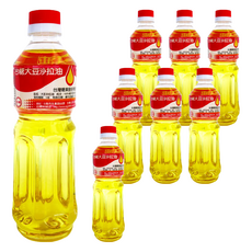 台糖 大豆沙拉油 600ml, 100%黃豆萃取提煉，無雜質, 8瓶