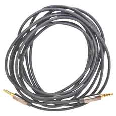POLYWELL 寶利威爾 3.5mm AUX音源線 四極 公對公 BRAID版 3m, PW15-W52-B004, 黑色, 1條