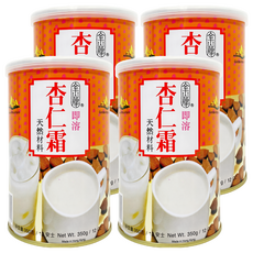 金山牌 即溶杏仁霜 350g，香港製造，天然材料，杏仁茶, 4罐