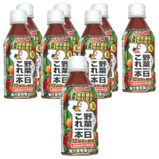 KAGOME 可果美 野菜一日100%蔬果汁，12種蔬菜，100%原汁含有率，補充營養, 280ml, 8瓶